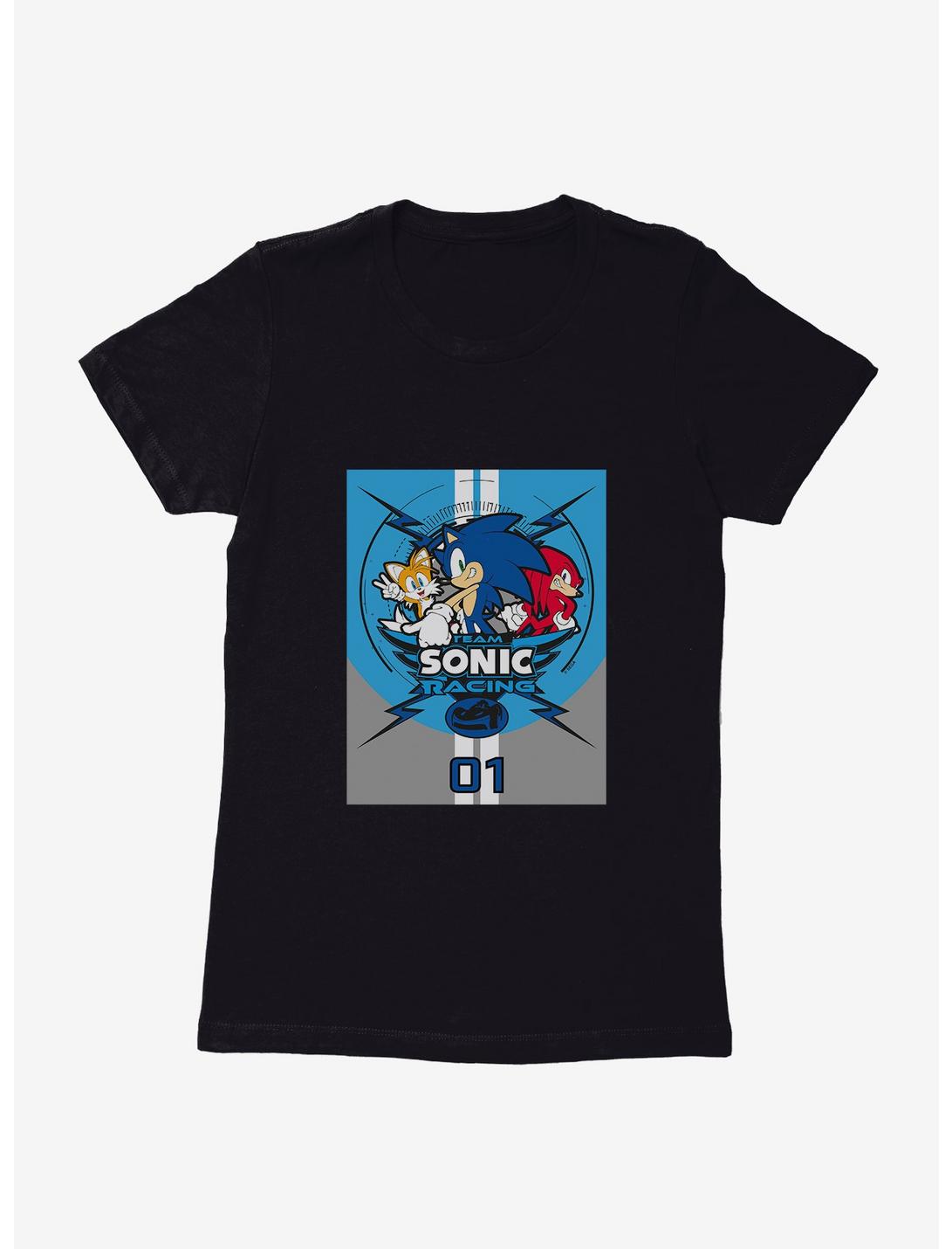 Sonic The Hedgehog Team Sonic Racing 2019 Team Sonic Womens T-Shirt, BLACK, hi-res