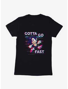 Sonic The Hedgehog Gotta Go Fast Glitch Womens T-Shirt, , hi-res