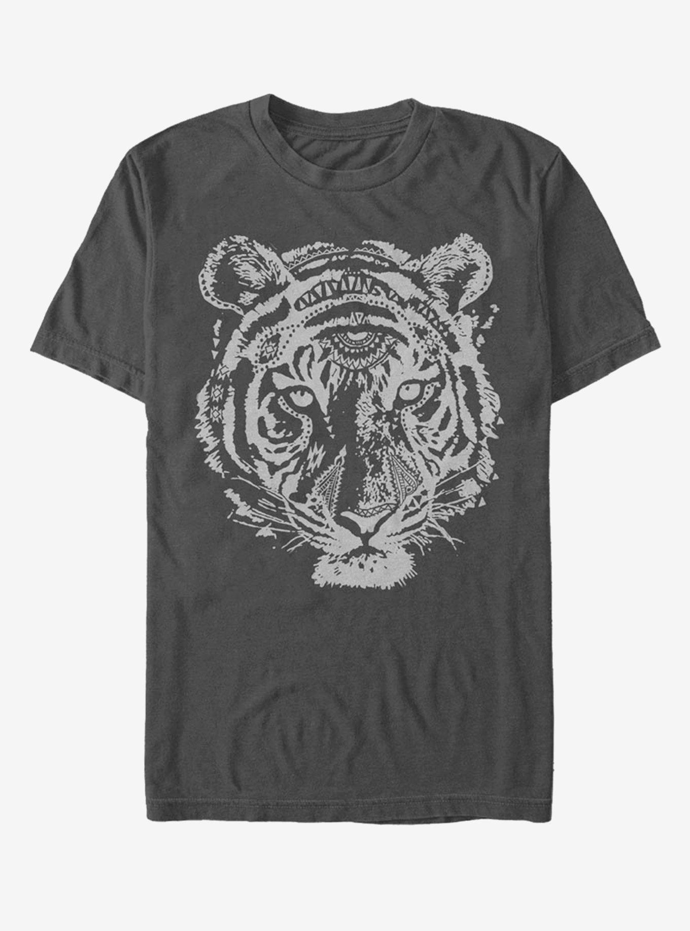 Tribal Tiger Black T-Shirt