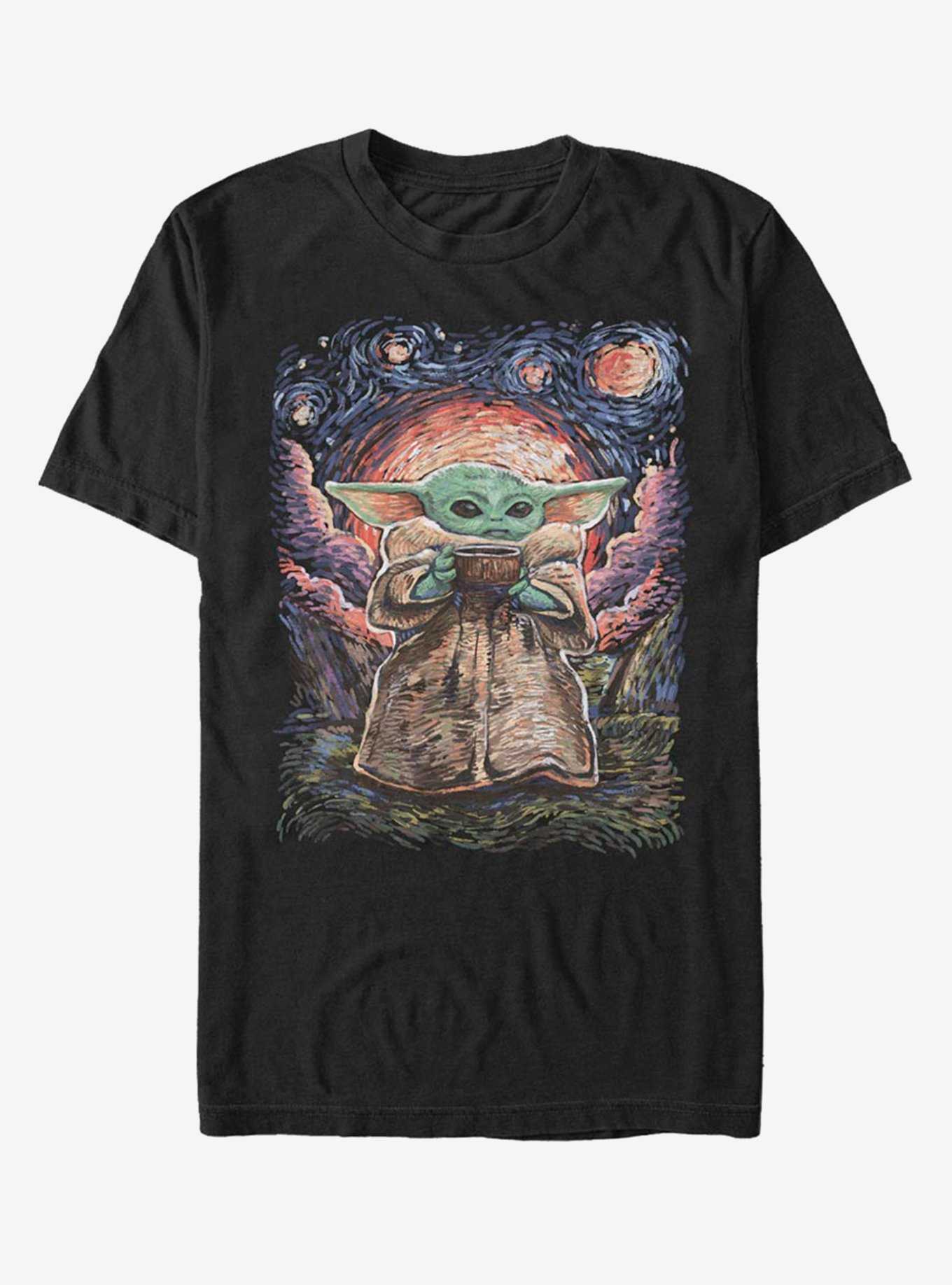 Star Wars The Mandalorian The Child Starry Night T-Shirt, , hi-res