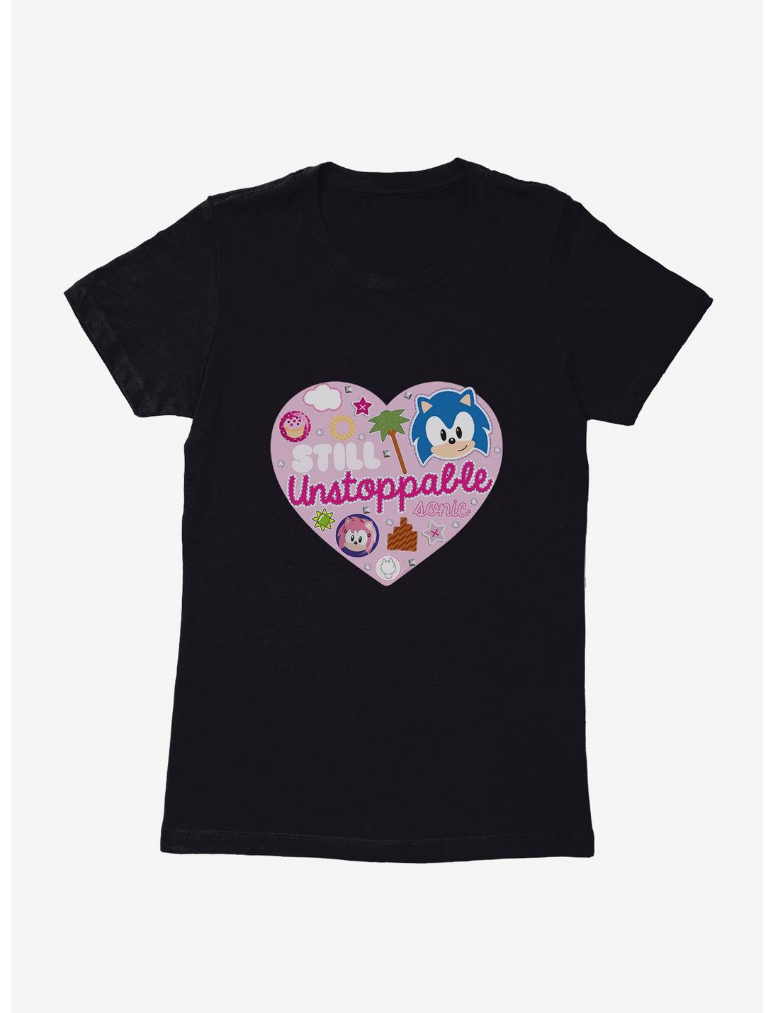 Sonic The Hedgehog Sonic Amy Unstoppable Womens T-Shirt, BLACK, hi-res