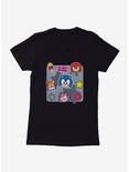 Sonic The Hedgehog Sonic Speed Friend Icons Womens T-Shirt, BLACK, hi-res