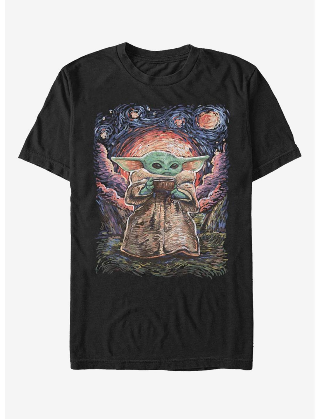 Star Wars The Mandalorian The Child Starry Night T-Shirt | Hot Topic