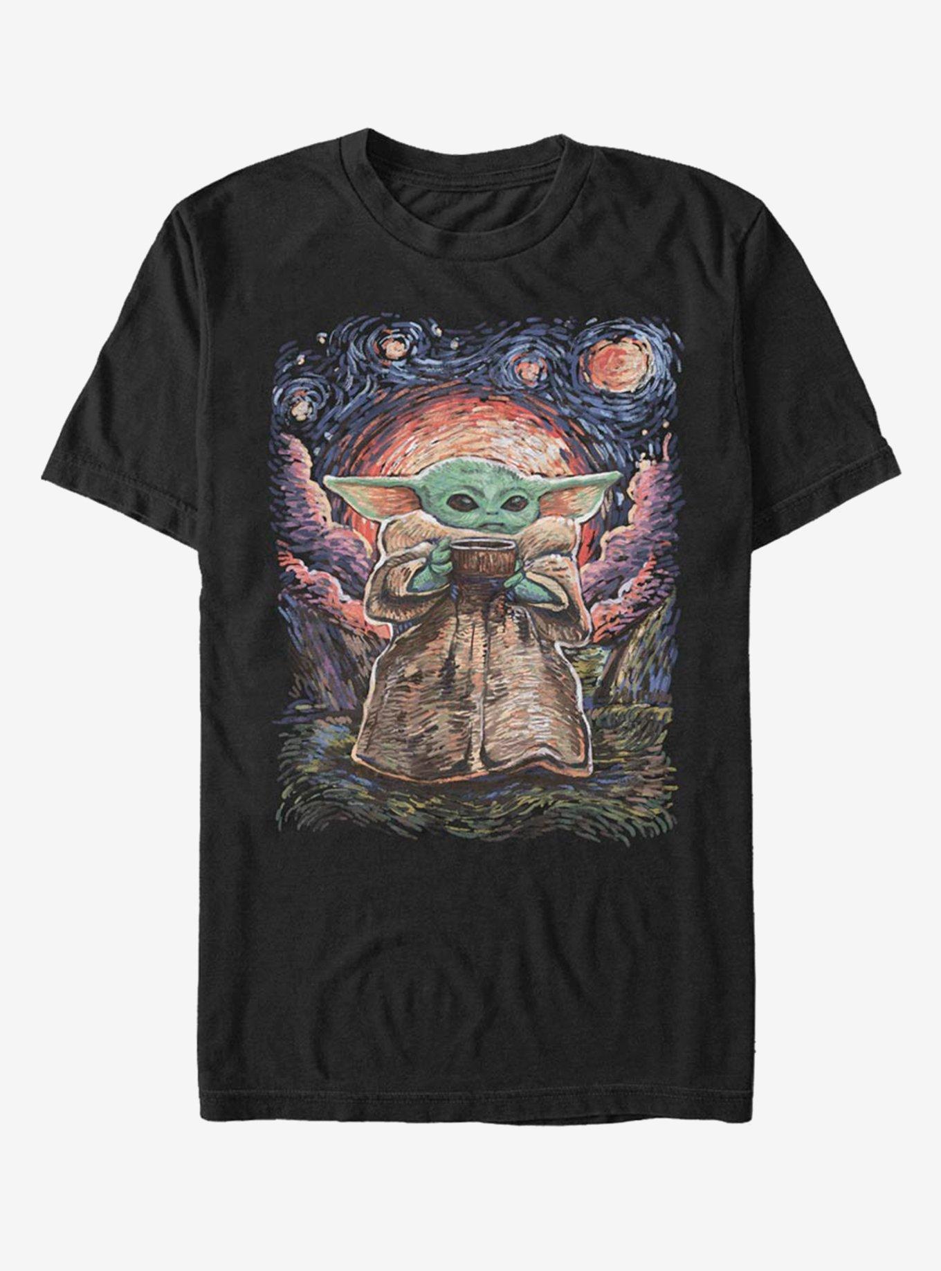 Star Wars The Mandalorian The Child Starry Night Hot Topic | T-Shirt