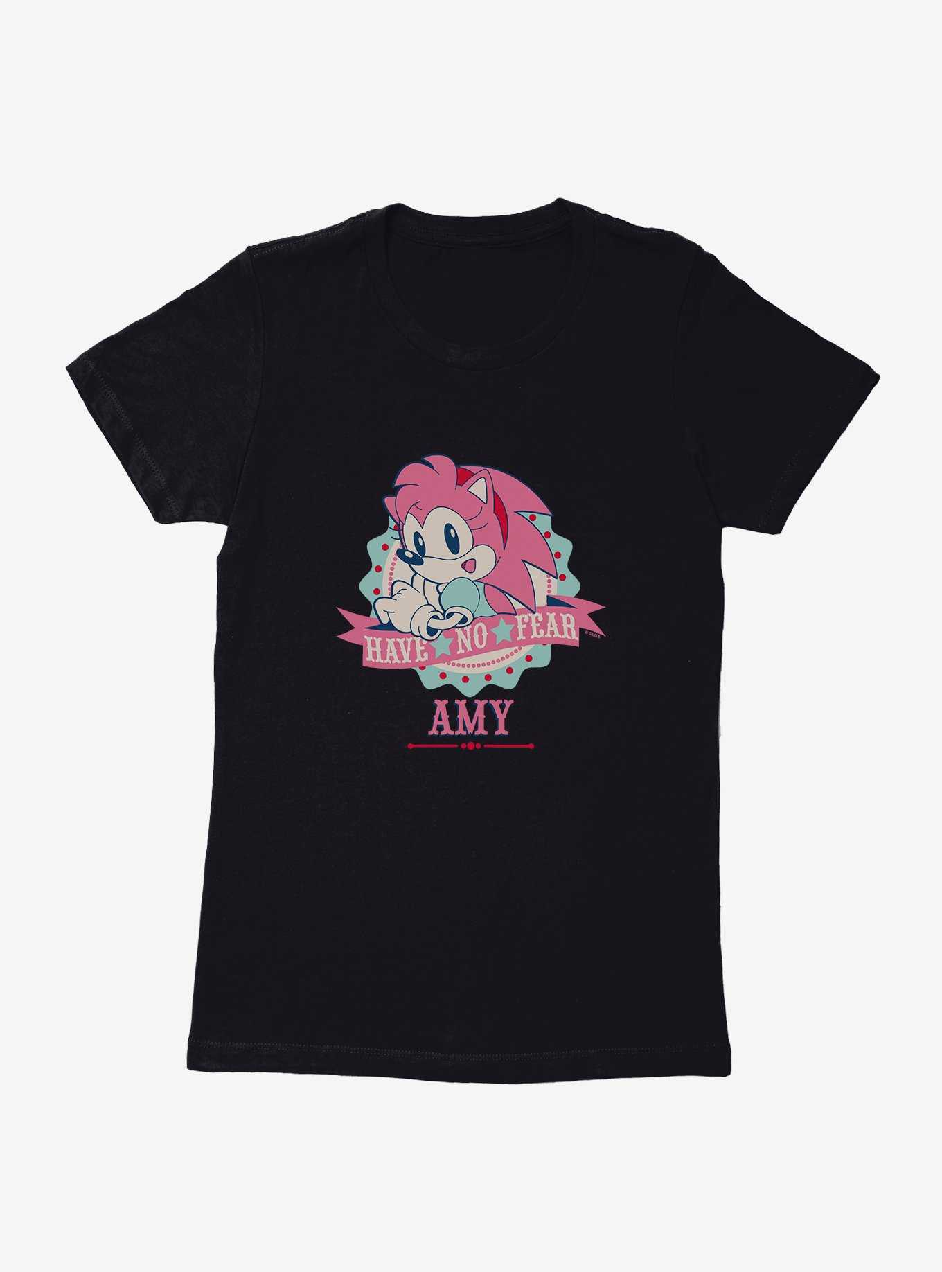 Sonic The Hedgehog Amy Have No Fear Womens T-Shirt, , hi-res