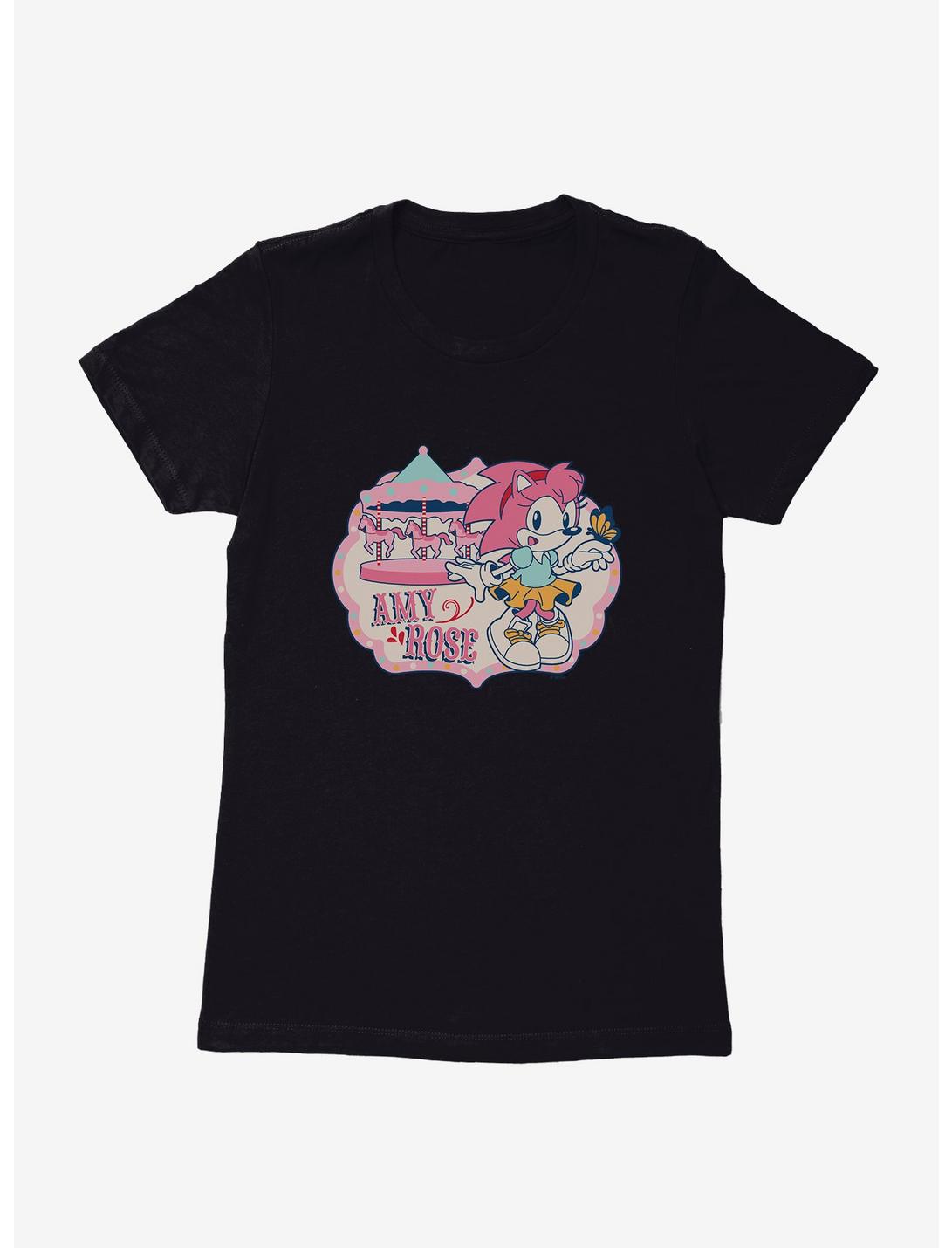 Sonic The Hedgehog Amy Rose Womens T-Shirt, BLACK, hi-res