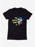 Sonic The Hedgehog I'm Outta Here Womens T-Shirt, BLACK, hi-res