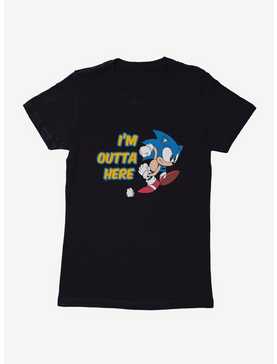 Sonic The Hedgehog I'm Outta Here Womens T-Shirt, , hi-res