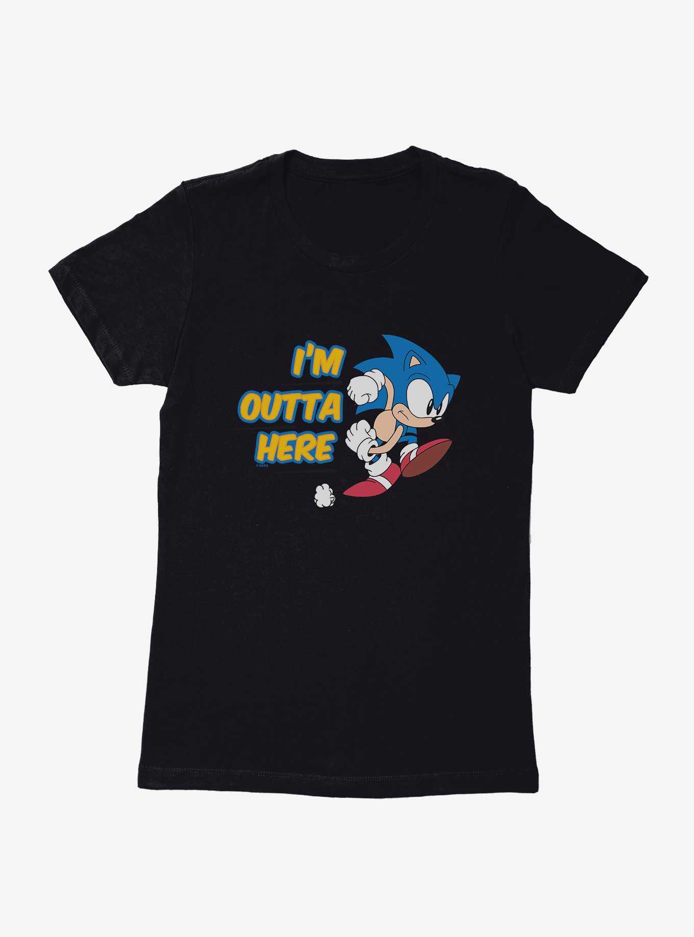 Sonic The Hedgehog I'm Outta Here Womens T-Shirt, , hi-res