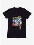 Sonic The Hedgehog Smashing Green Hill Since '91 Pixel Womens T-Shirt, BLACK, hi-res