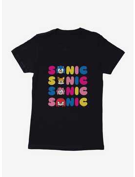 Sonic The Hedgehog Name Stack Friends Womens T-Shirt, , hi-res
