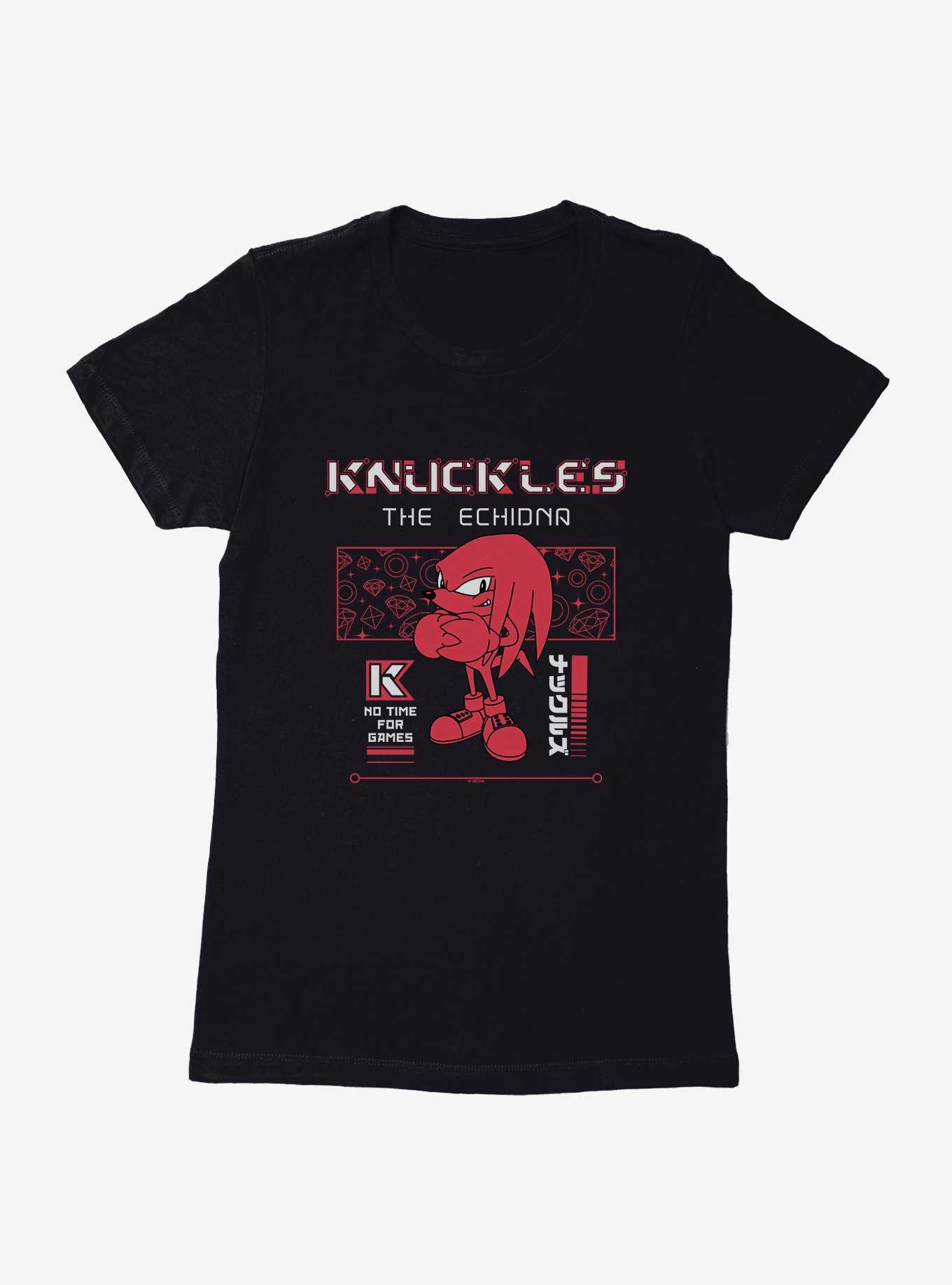 Sonic The Hedgehog Knuckles The Echidna Womens T-Shirt, , hi-res