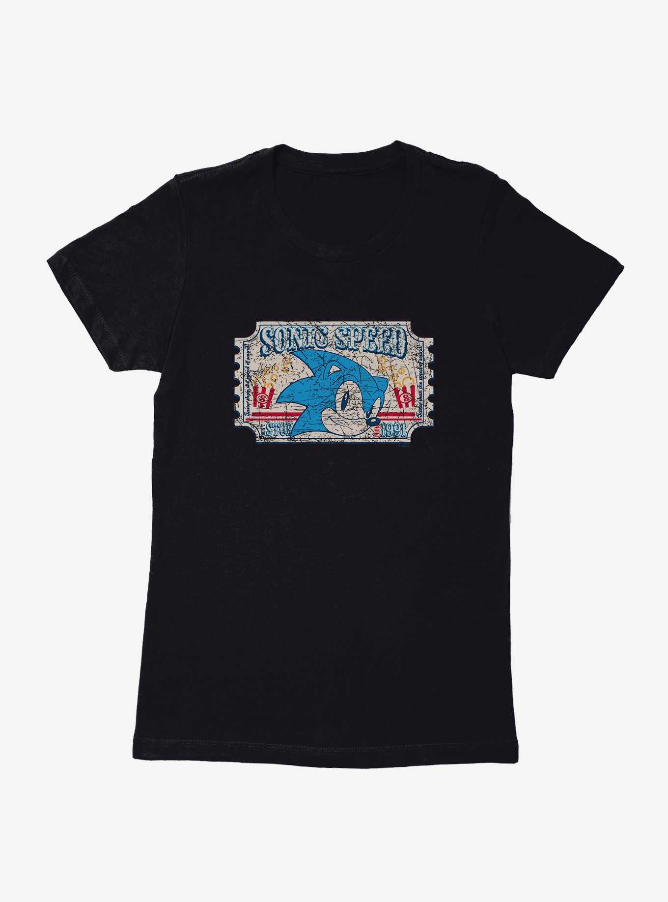 Sonic The Hedgehog Sonic Speed Carnival Ticket Womens T-Shirt, , hi-res