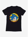 Sonic The Hedgehog Pixel Profile Womens T-Shirt, BLACK, hi-res