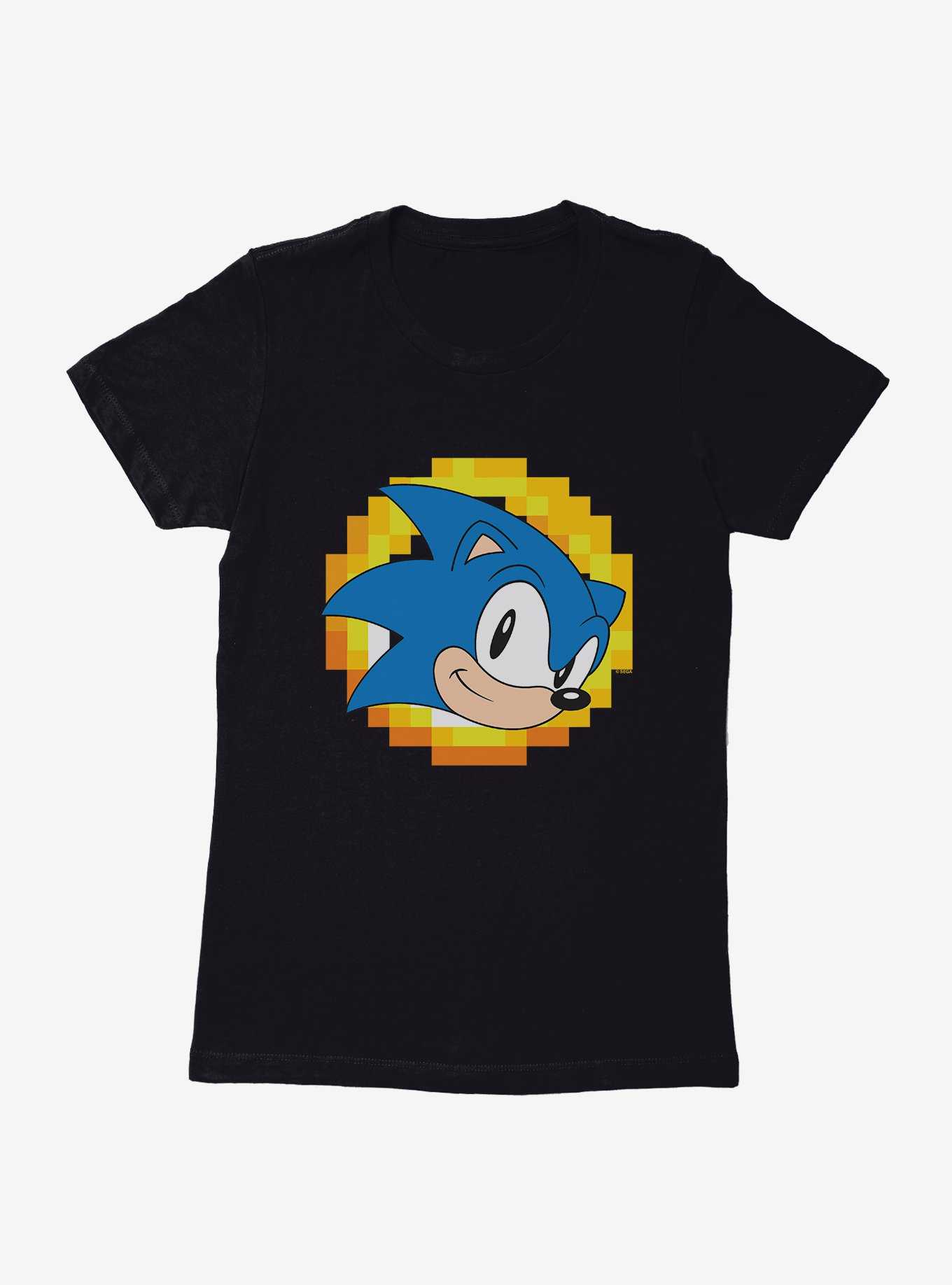 Sonic The Hedgehog Pixel Profile Womens T-Shirt, , hi-res