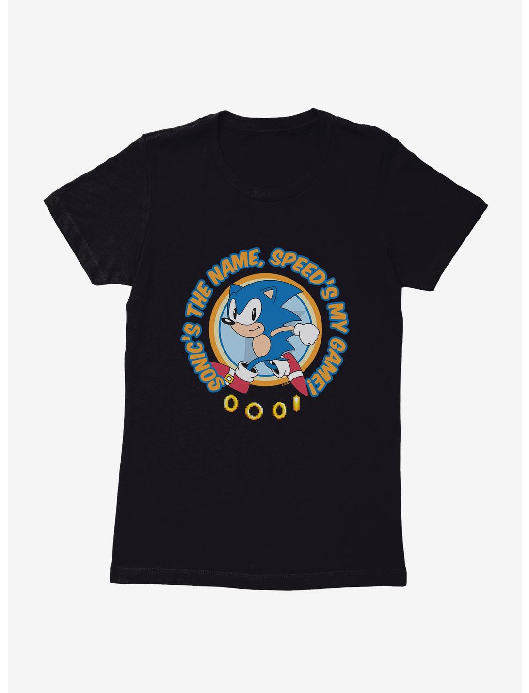 Sonic The Hedgehog Sonic's The Name, Speed's My Game! Womens T-Shirt, , hi-res