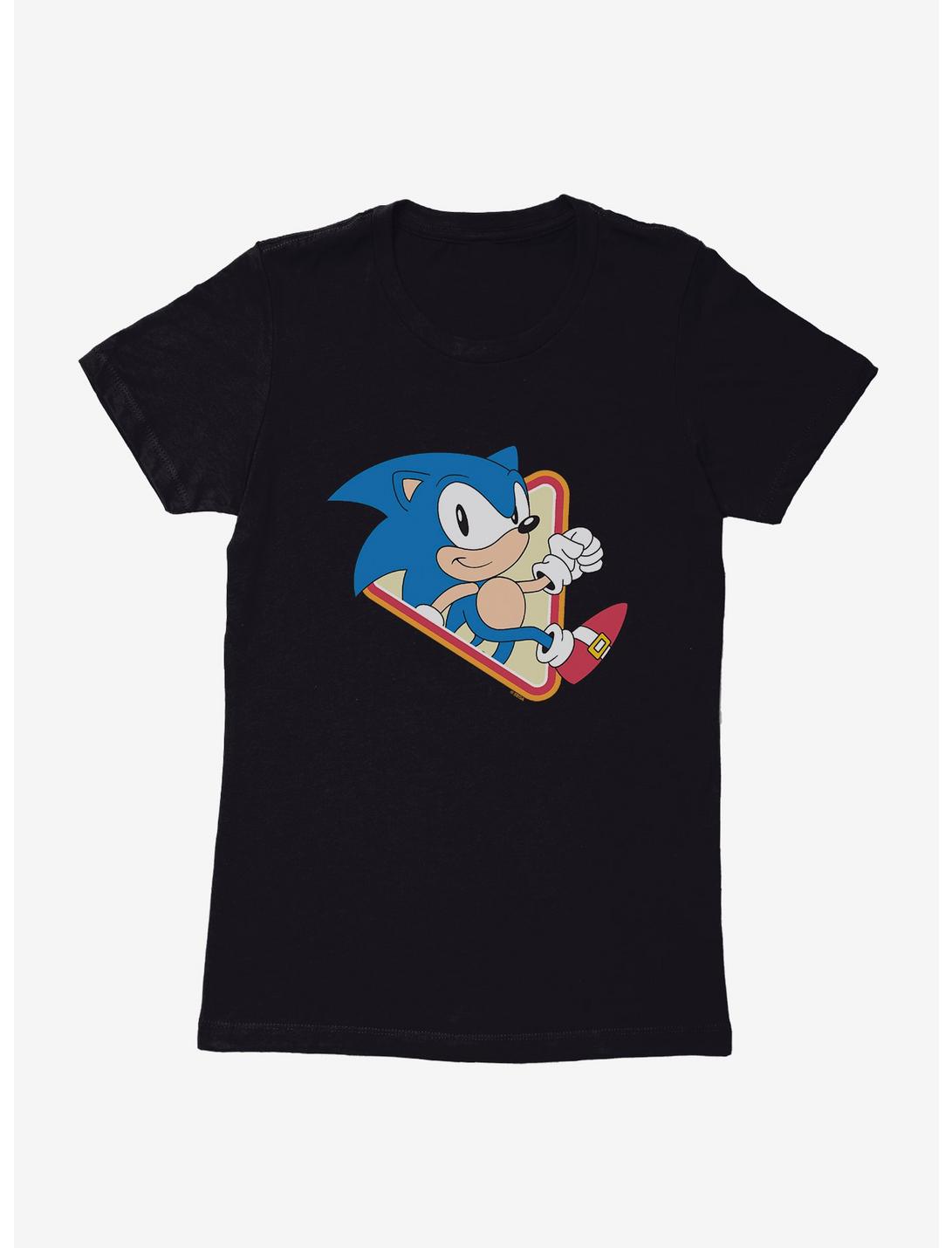 Sonic The Hedgehog Taking A Stroll Womens T-Shirt, BLACK, hi-res