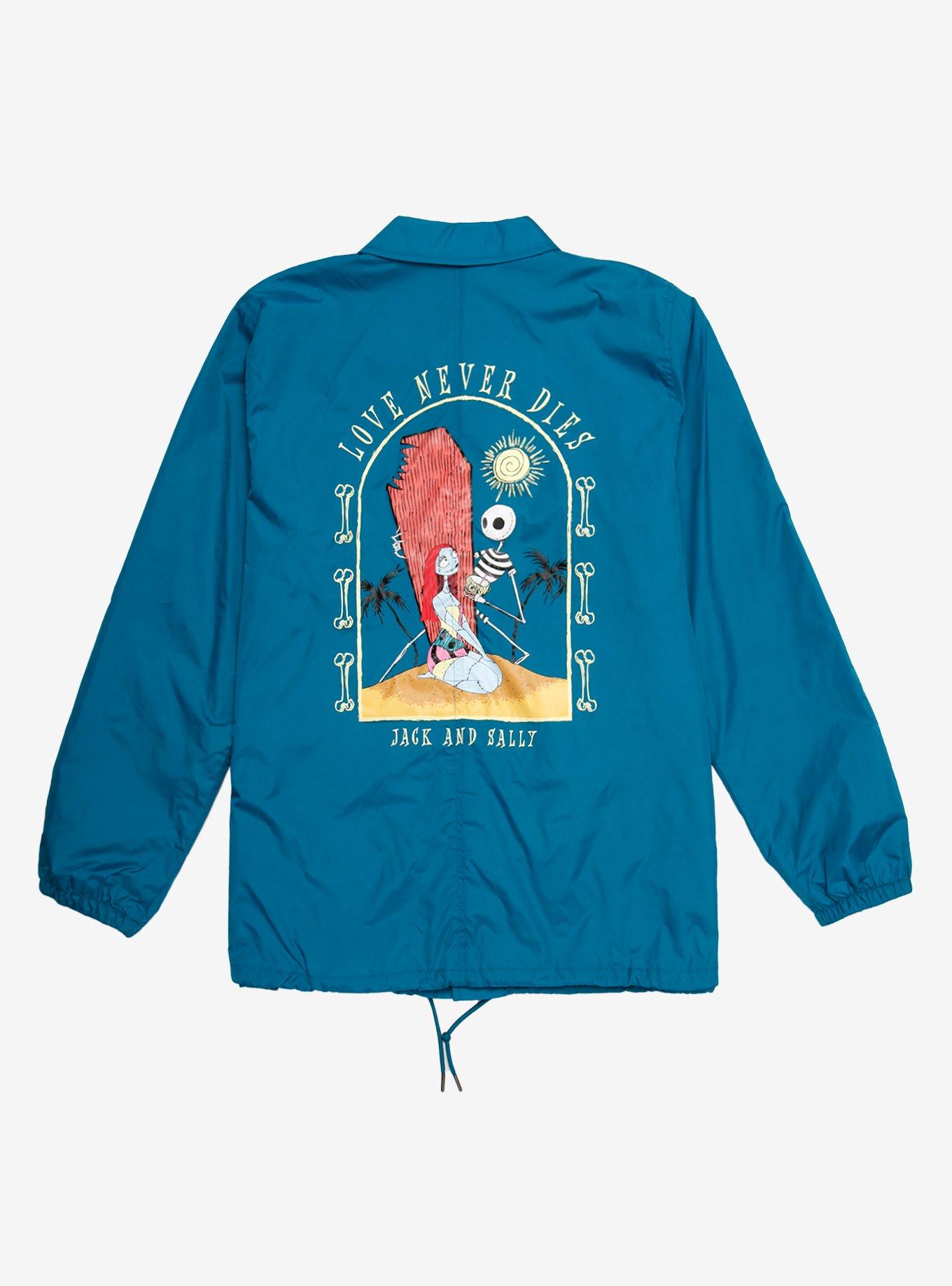 Our Universe Disney The Nightmare Before Christmas Summer Love Never Dies Coach's Jacket - BoxLunch Exclusive, GREEN, hi-res