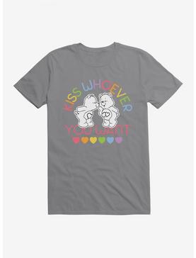 Care Bears Pride Tenderheart & Love-A-Lot Kiss Who You Want T-Shirt, STORM GREY, hi-res