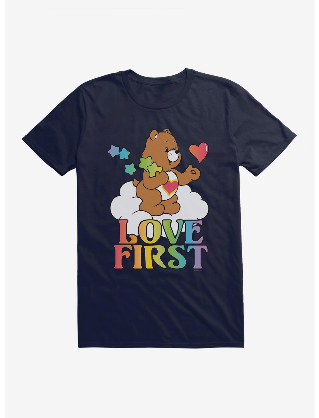 Care Bears Pride Tenderheart Bear Love First T-Shirt, NAVY, hi-res