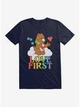 Care Bears Pride Tenderheart Bear Love First T-Shirt, NAVY, hi-res