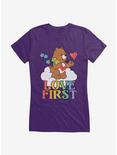Care Bears Pride Tenderheart Bear Love First T-Shirt, PURPLE, hi-res