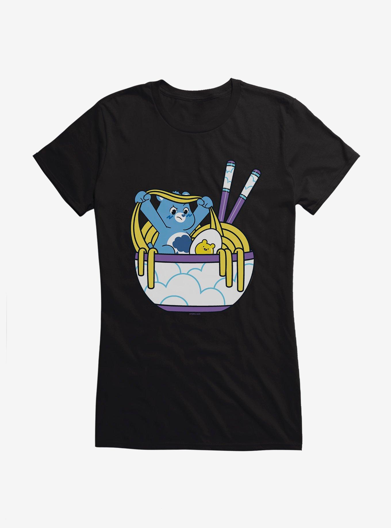 Care Bears Grumpy Bear Noodle Time Girls T-Shirt, BLACK, hi-res