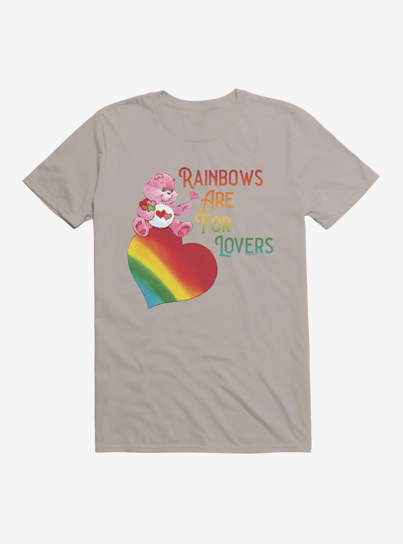 Care Bears Pride Care Bear Rainbows For Lovers T-Shirt, LIGHT GREY, hi-res