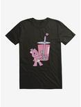 Care Bears Cheer Bear Pink Boba Time T-Shirt, BLACK, hi-res