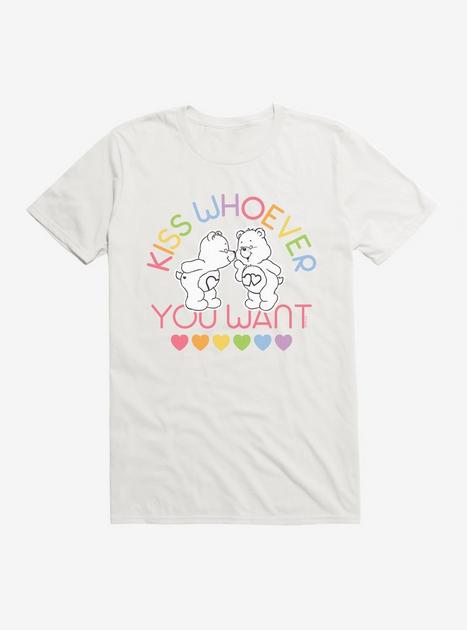 Care Bears Pride Kiss Who You Want T-Shirt | BoxLunch