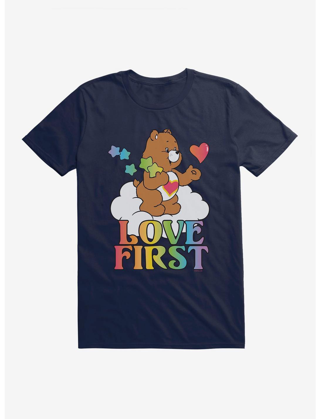 Care Bears Pride Tenderheart Bear Love First T-Shirt, MIDNIGHT NAVY, hi-res