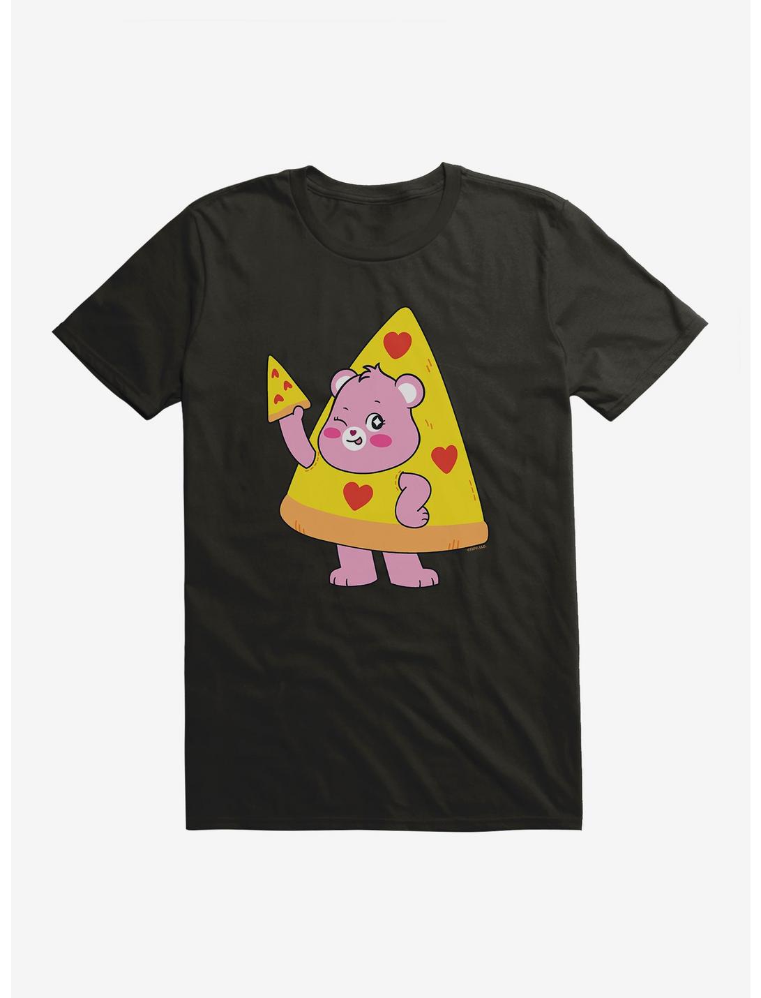 Care Bears Cheer Bear Pizza Slice T-Shirt, BLACK, hi-res