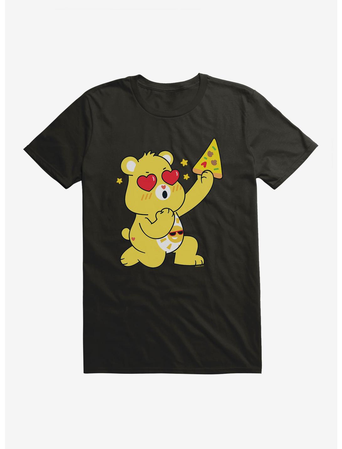 Care Bears Funshine Bear Pizza Love T-Shirt, BLACK, hi-res