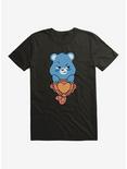 Care Bears Grumpy Bear Taiyaki Cone T-Shirt, BLACK, hi-res