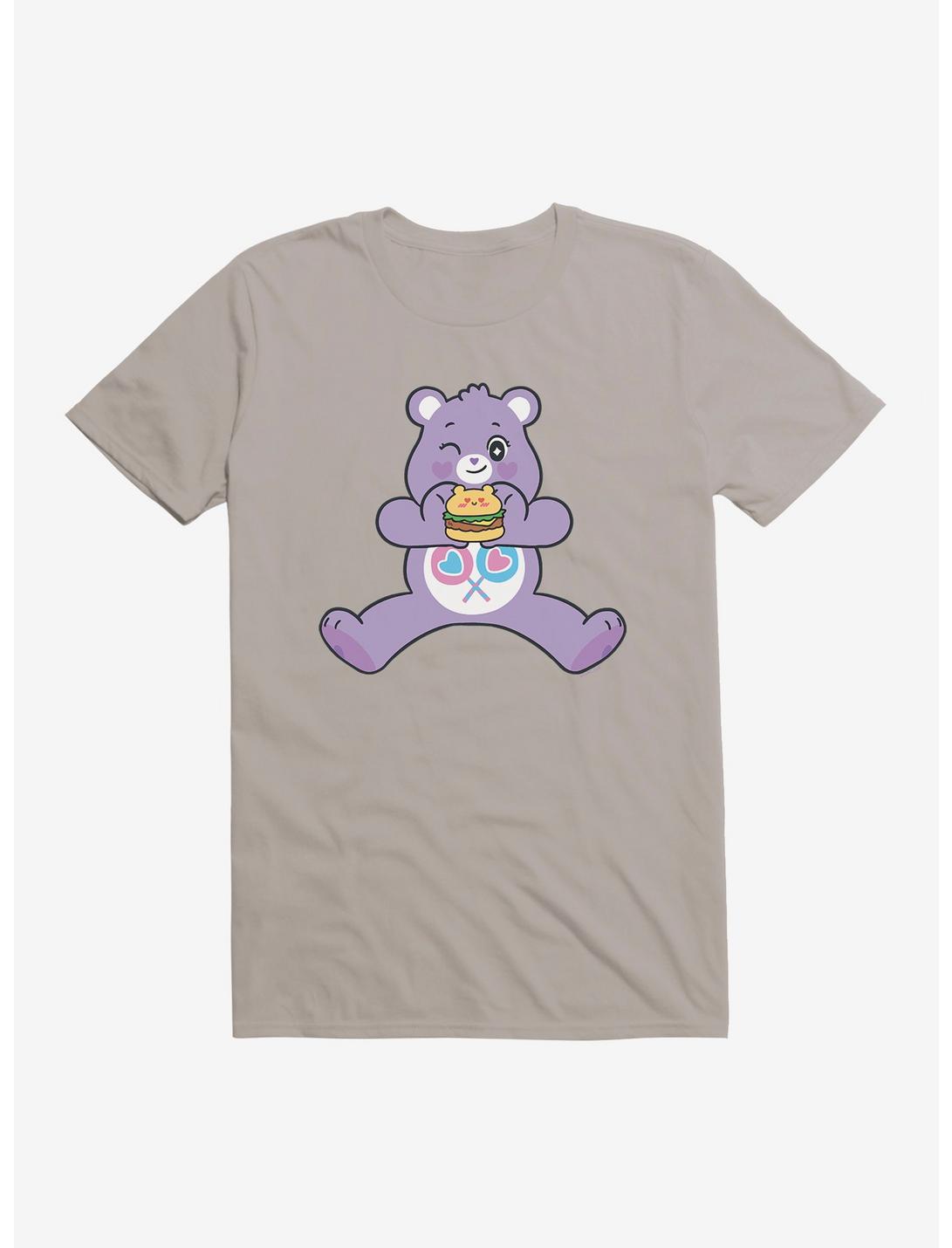 Care Bears Share Bear Burger Time T-Shirt, LIGHT GREY, hi-res