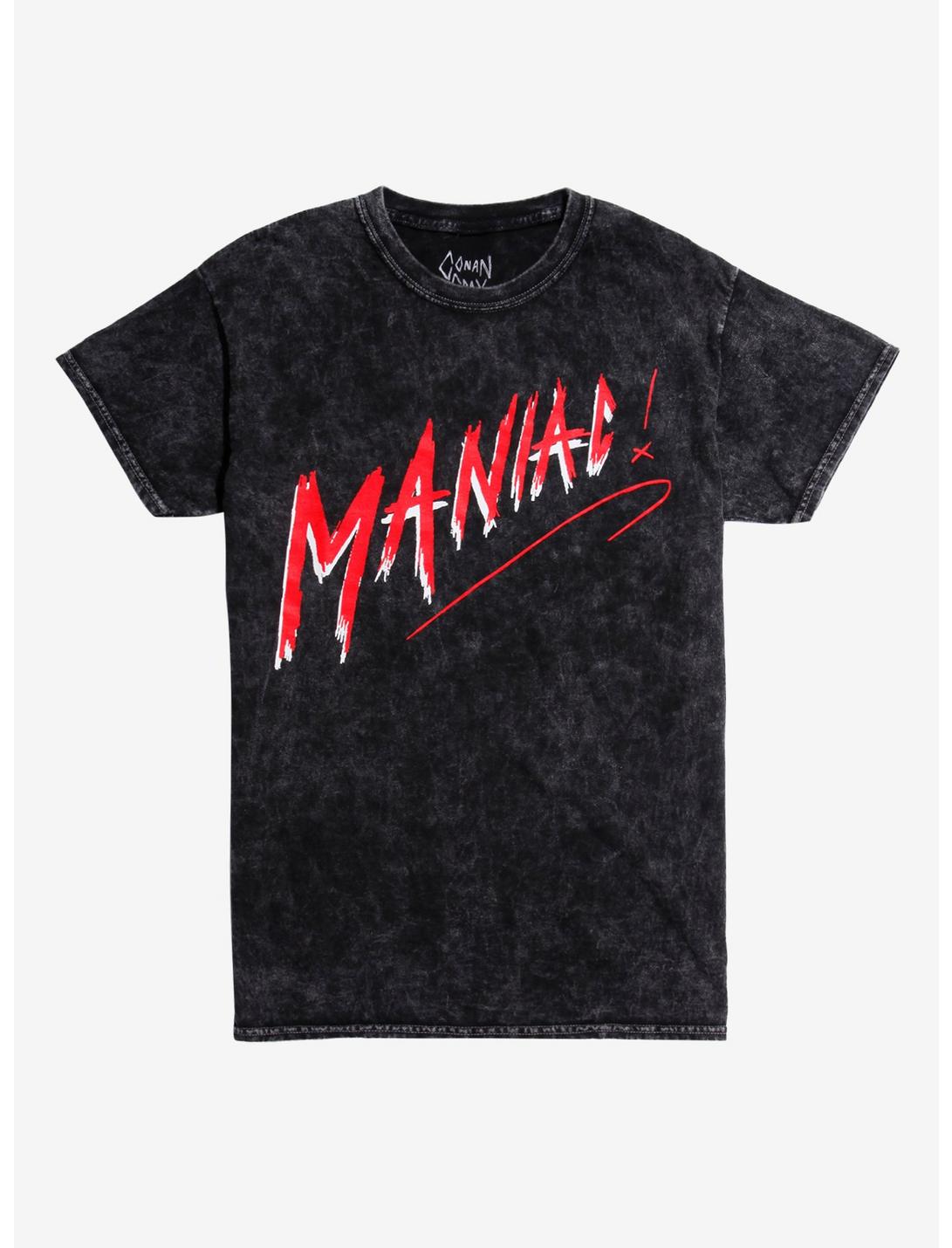Conan Gray Maniac Acid Wash T-Shirt, BLACK, hi-res