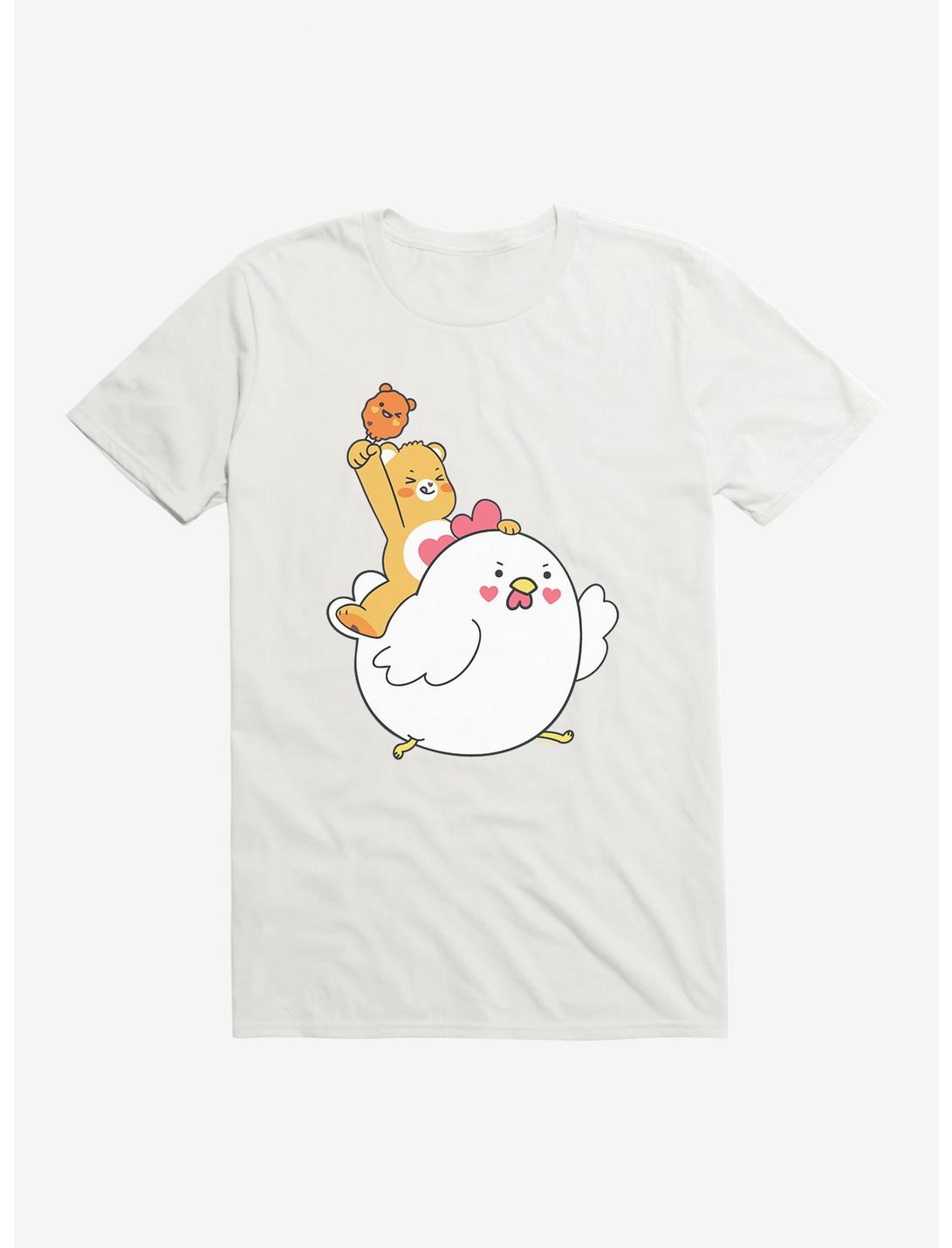 Care Bears Tenderheart Bear Chicken Ride T-Shirt, WHITE, hi-res