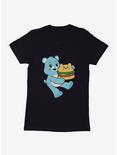 Care Bears Bedtime Bear Burger Snack Womens T-Shirt, BLACK, hi-res