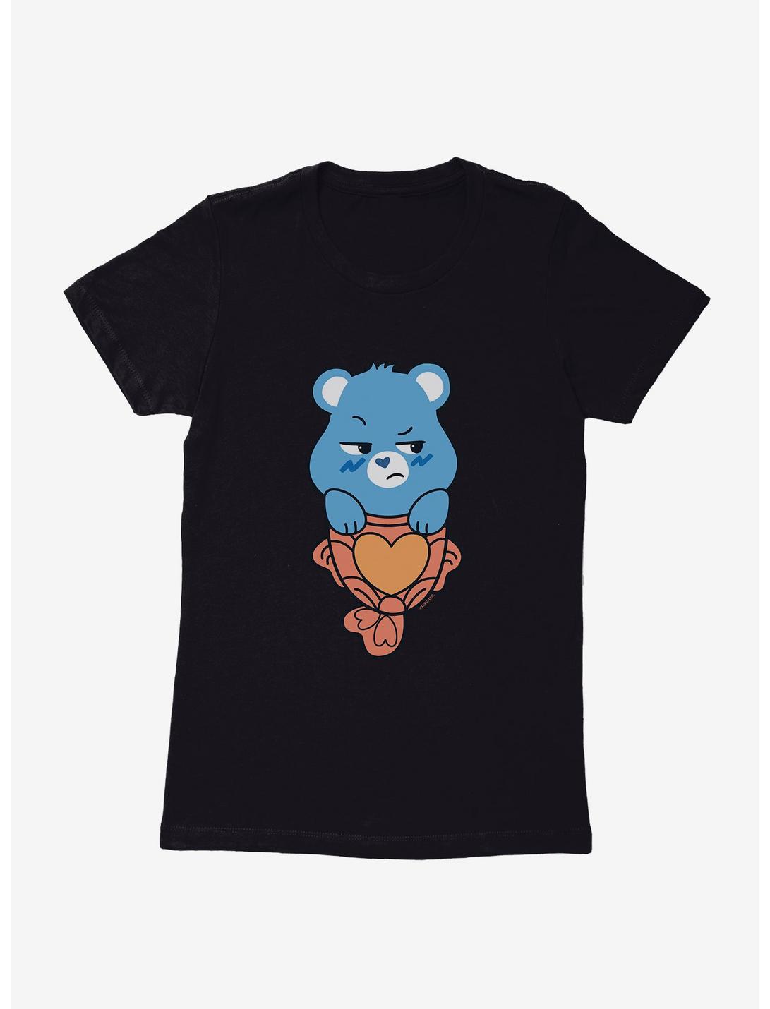 Care Bears Grumpy Bear Taiyaki Cone Womens T-Shirt, BLACK, hi-res