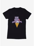 Care Bears Share Bear Ice Cream Snack Womens T-Shirt, BLACK, hi-res