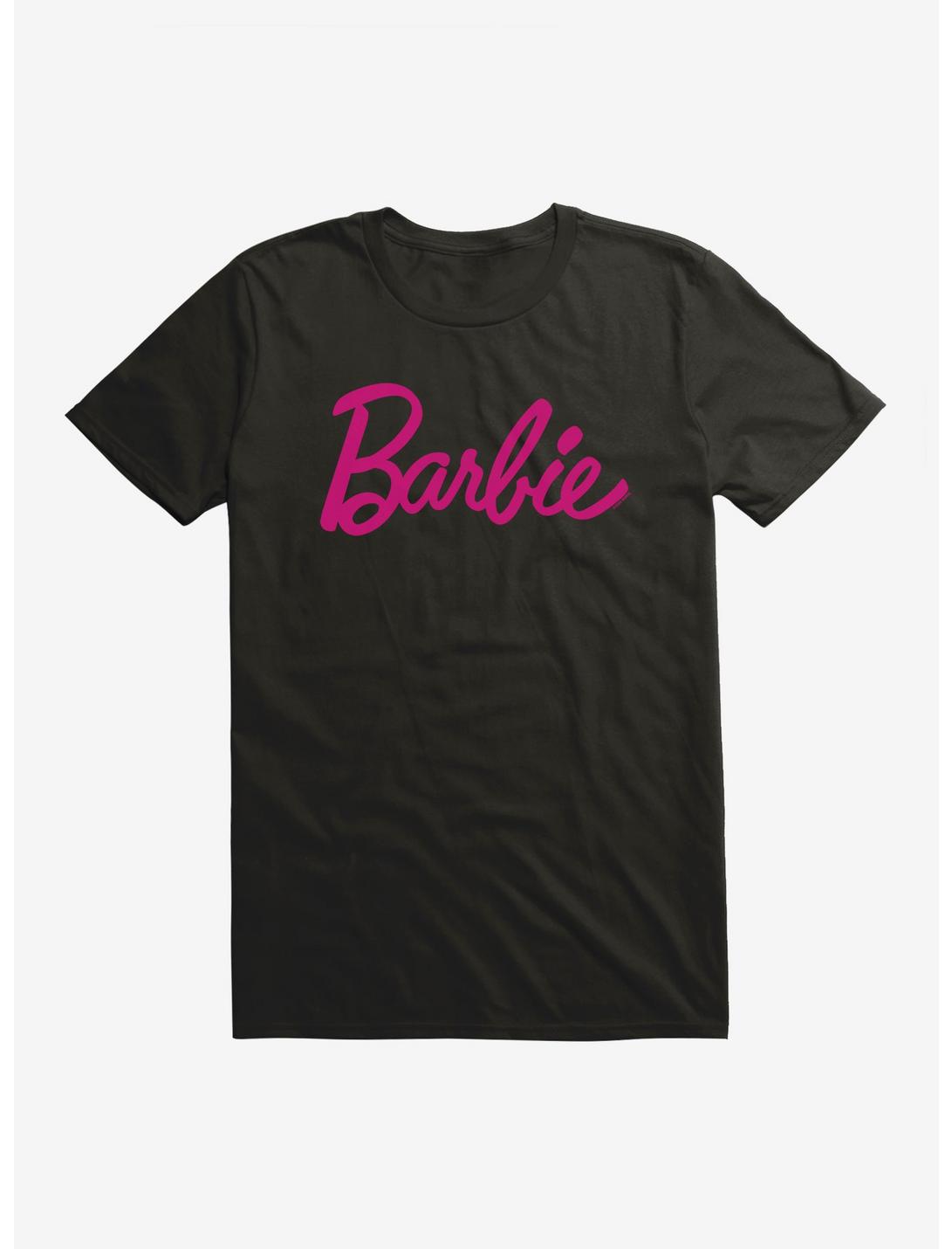 Barbie Classic Pink Script T-Shirt, BLACK, hi-res