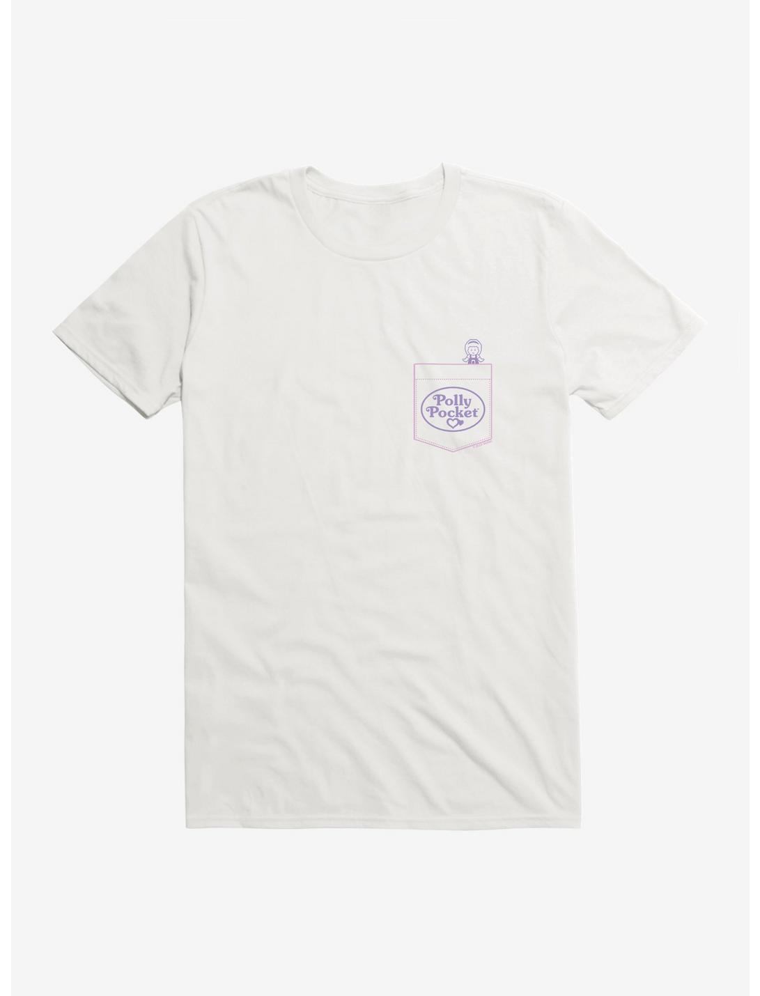 Polly Pocket Faux Pocket Icon T-Shirt, WHITE, hi-res