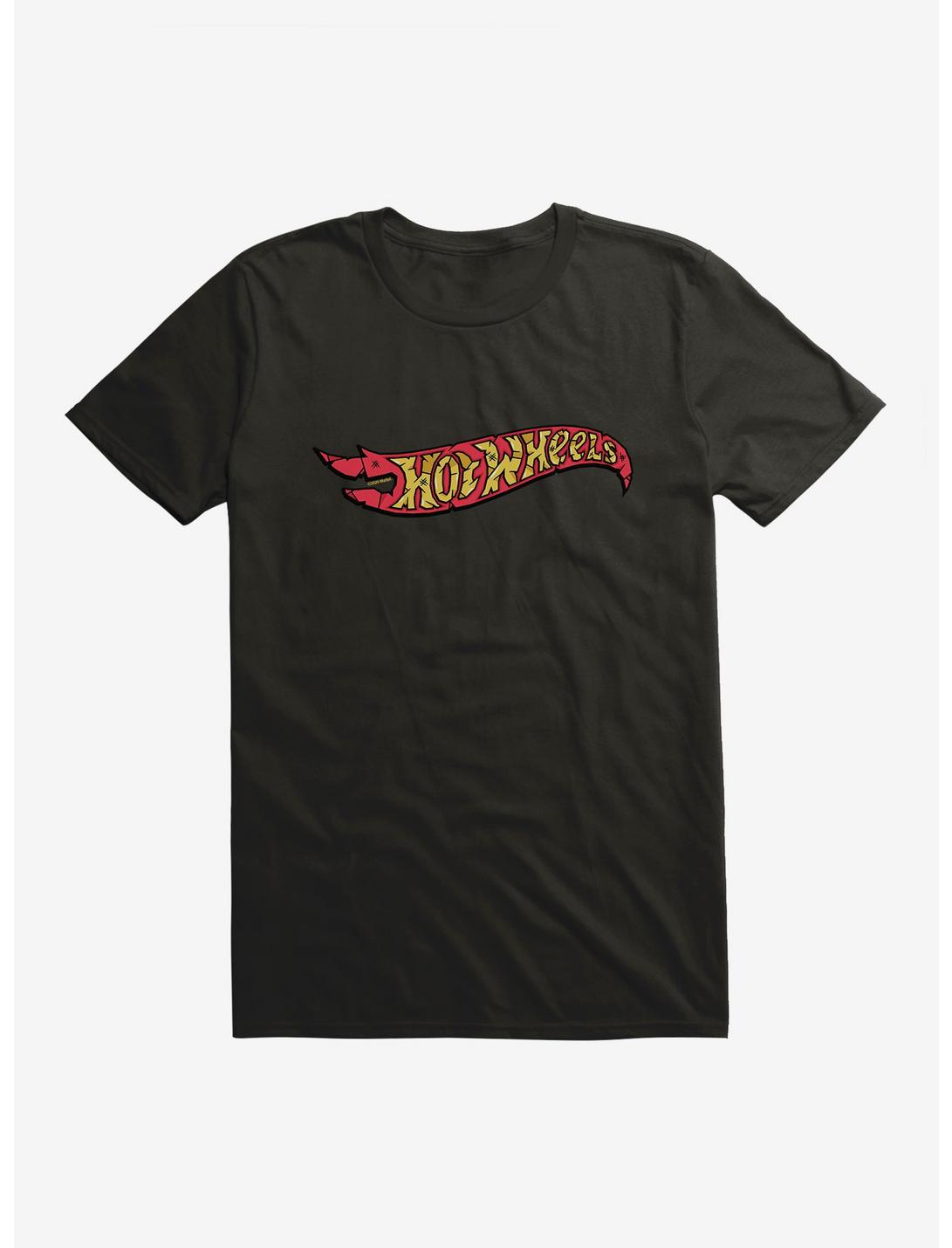 Hot Wheels Distressed Logo T-Shirt, BLACK, hi-res