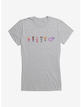 Polly Pocket Doll Line Up Girls T-Shirt, HEATHER, hi-res