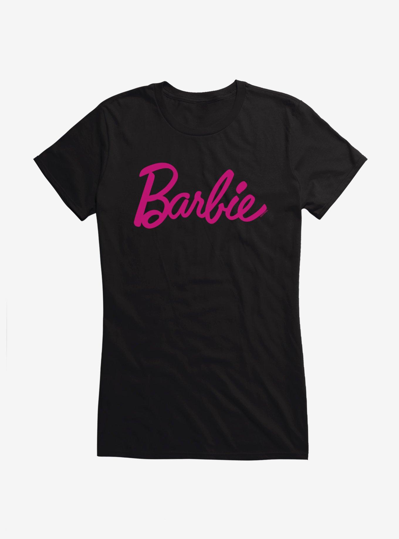 Barbie Classic Pink Script Girls T-Shirt | Hot Topic