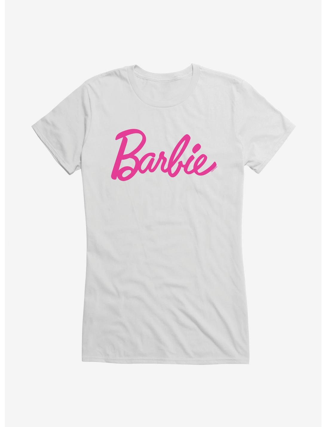 Barbie Classic Pink Script Girls T-Shirt | Hot Topic