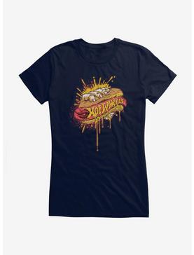 Hot Wheels Hot Dog Icon Girls T-Shirt, NAVY, hi-res