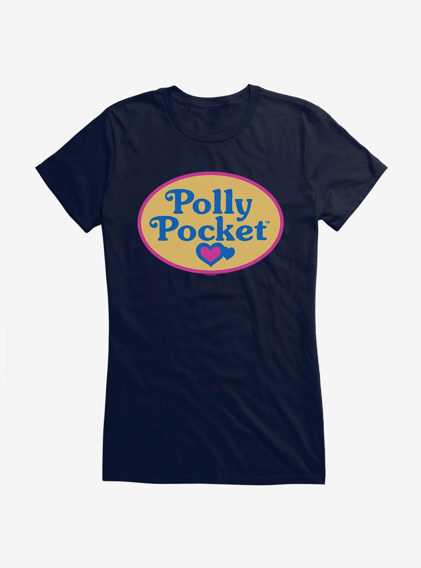 Polly Pocket Classic Logo Icon Girls T-Shirt, NAVY, hi-res