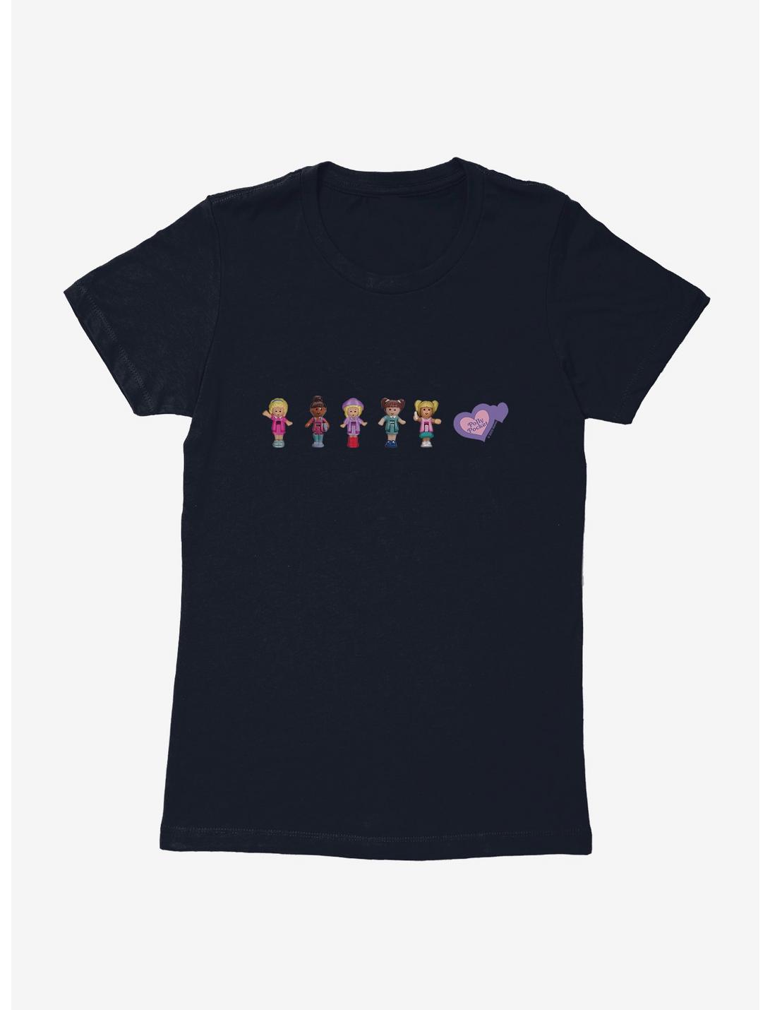 Polly Pocket Doll Line Up Womens T-Shirt, MIDNIGHT NAVY, hi-res