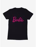 Barbie Classic Pink Script Womens T-Shirt, BLACK, hi-res
